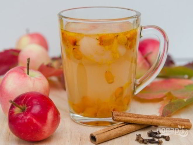 Рецепт компота с фейхоа и яблоками