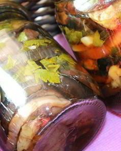 Баклажаны с дымком, маринованные