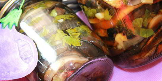Баклажаны с дымком, маринованные
