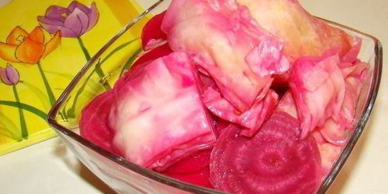 Капуста маринованная кусками