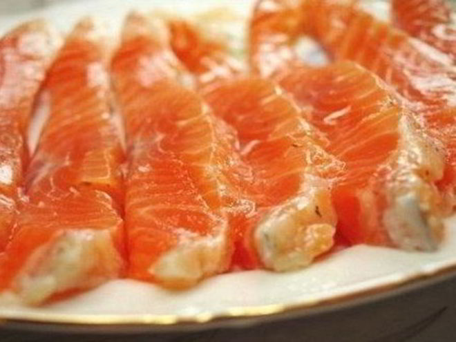 Рецепт красной рыбы, маринованной с коньяком