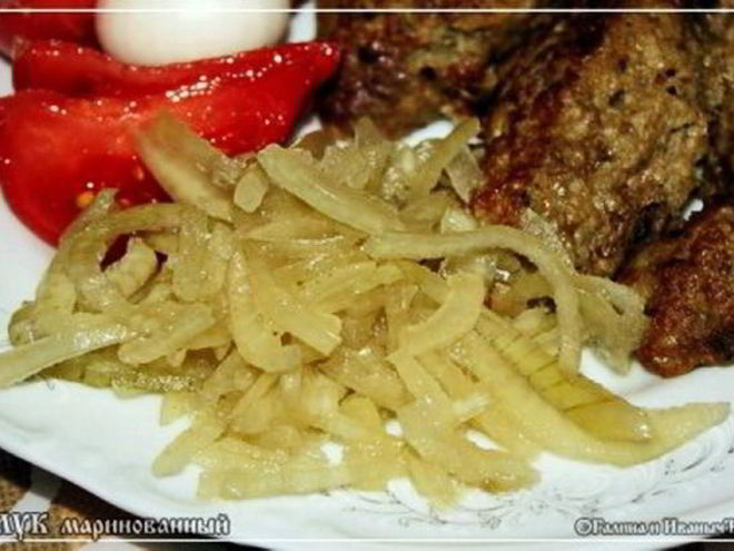 Рецепт лука маринованного