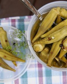 Маринованная бамия со специями