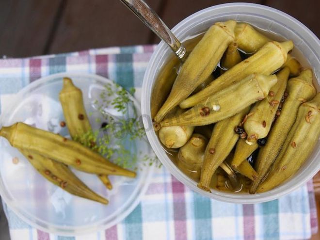 Рецепт маринованной бамии со специями