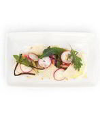 Маринованный лосось с морской капустой и мисо