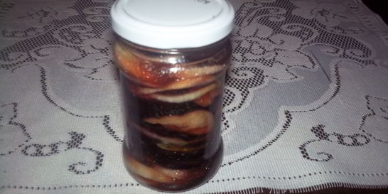 Маринованные баклажаны с луком