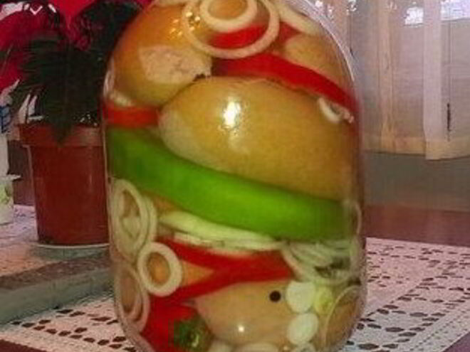 Рецепт маринованных и фаршированные шпикачки к пиву