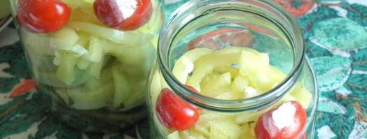 маринованные кабачки с болгарским перцем. Шаг 2