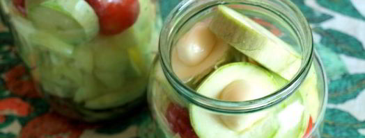 маринованные кабачки с болгарским перцем. Шаг 3