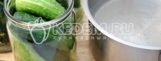 маринованные огурцы с патиссонами. Шаг 5