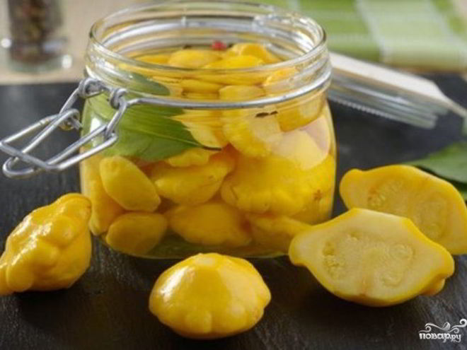 Рецепт маринованных патиссонов без закатки