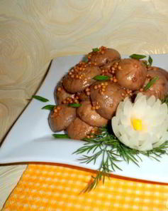 Маринованные шампиньоны в соевом соусе