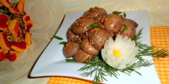 Маринованные шампиньоны в соевом соусе