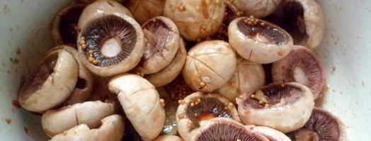 маринованные шампиньоны в соевом соусе. Шаг 4