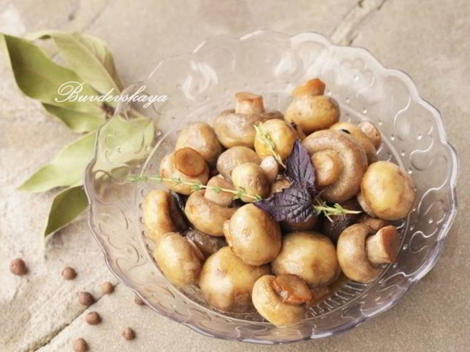 Рецепт маринованных шампиньонов экспресс