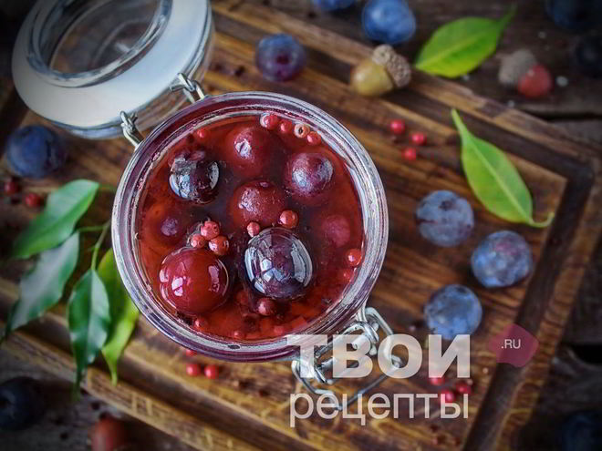 Рецепт маринованных слив