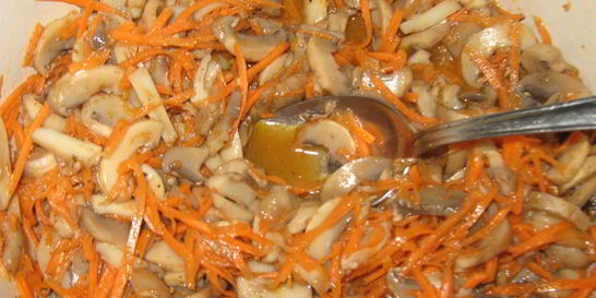 Маринованные вешенки по-корейски