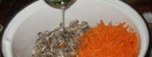 маринованные вешенки по-корейски. Шаг 3