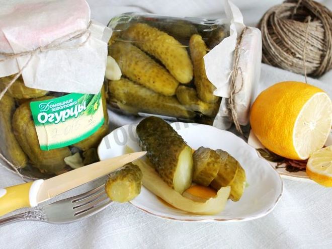 Рецепт огурцов маринованных без уксуса