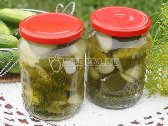 Рецепт огурцов маринованных резанных с перцем