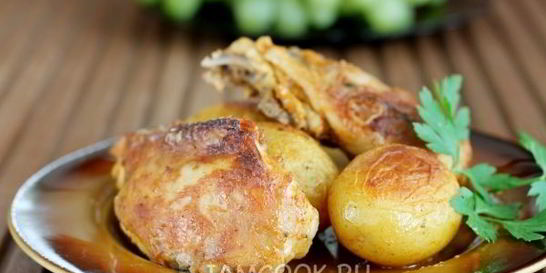 Окорочка маринованные в йогурте