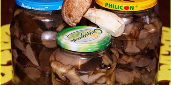 Подберезовики маринованные