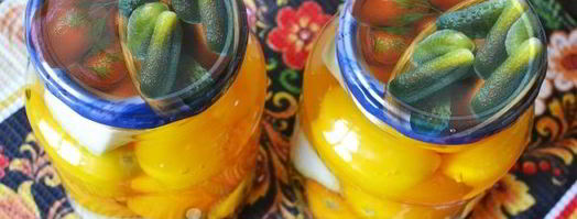 помидоры, маринованные с патиссонами. Шаг 8