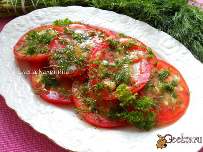 Рецепт помидоров маринованных за 30 минут