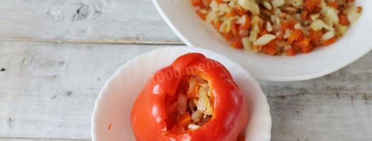 перец фаршированный капустой и морковью на зиму. Шаг 6