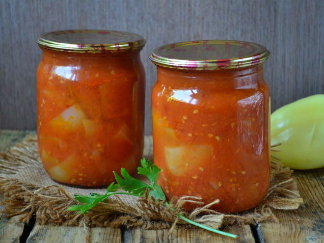 Рецепт перца в томатном соке на зиму