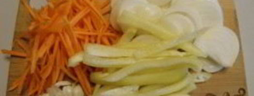 синенькие с морковкой по-корейски на зиму. Шаг 3