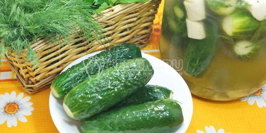 Хрустящие малосольные огурцы в банке