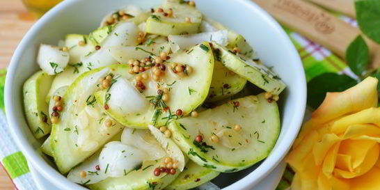 Малосольные кабачки Хрустящие