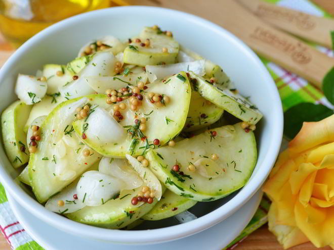 Рецепт малосольных кабачков хрустящих