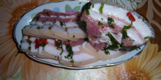 Сало по-домашнему