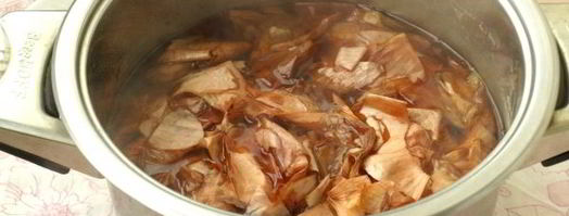 сало в луковой шелухе. Шаг 3