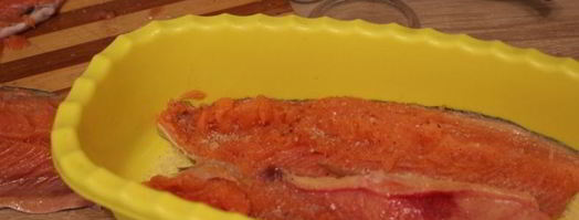 слабосоленая форель. Шаг 4