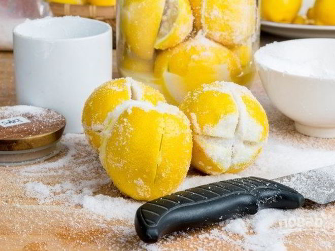 Рецепт соленых лимонов