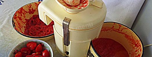 томатный сок через соковыжималку на зиму. Шаг 3