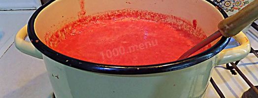 томатный сок через соковыжималку на зиму. Шаг 6