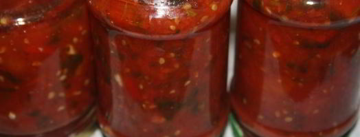 томаты с кинзой на зиму. Шаг 6