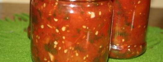 томаты с кинзой на зиму. Шаг 7