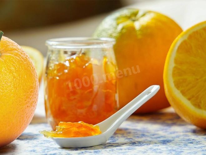 Рецепт апельсинового варенья с кожурой
