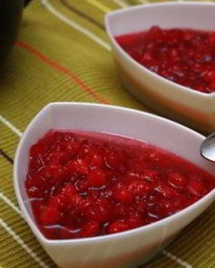 Брусничное варенье с лимоном в мультиварке