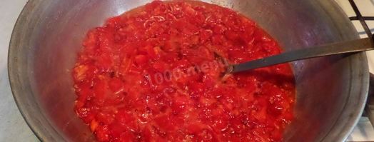 помидорное варенье с лимонами на зиму. Шаг 6