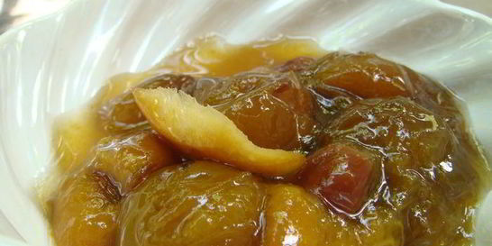 Варенье из белых слив и апельсина