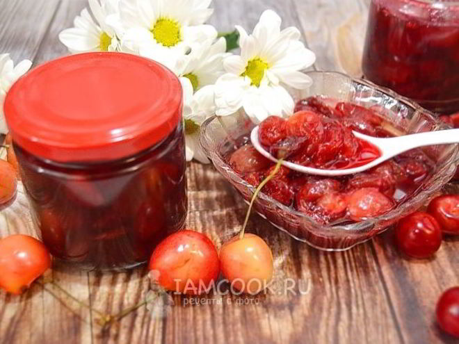 Рецепт варенья из черешни и вишни
