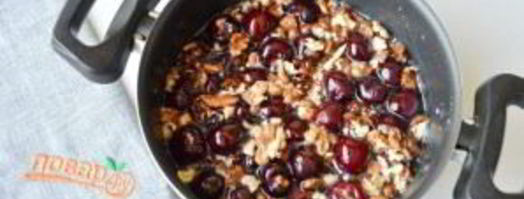 варенье из черешни с грецкими орехами. Шаг 4