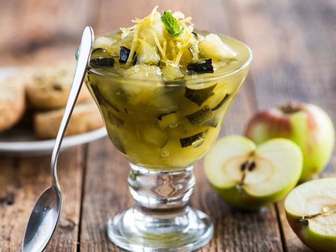 Рецепт варенья из цукини с яблоками