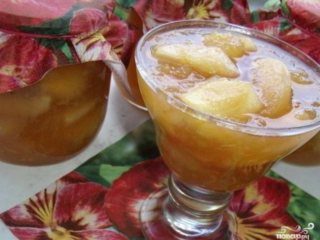 Рецепт варенья из яблок без воды